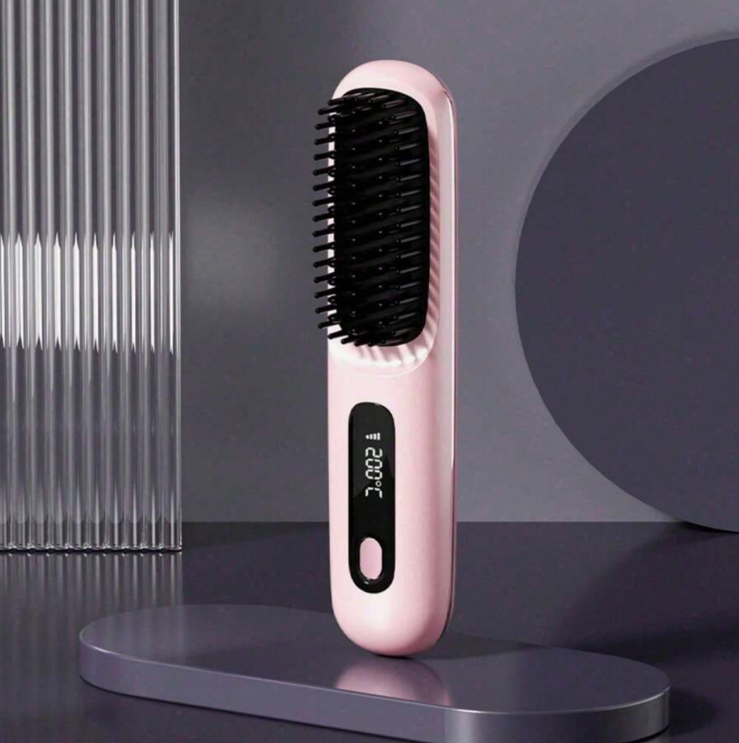 Portable Wireless Hair Straightening Comb