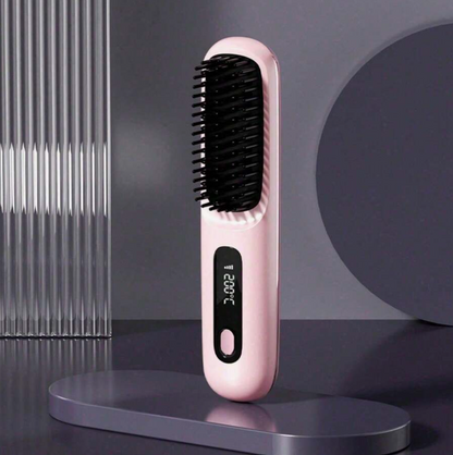 Portable Wireless Hair Straightening Comb