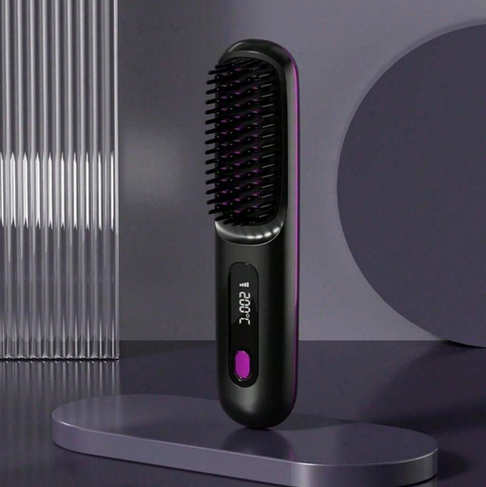Portable Wireless Hair Straightening Comb