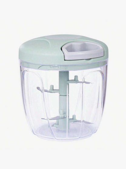 Manual Food Chopper & Meat Grinder – Rotary Garlic, Vegetable & Nut Chopper