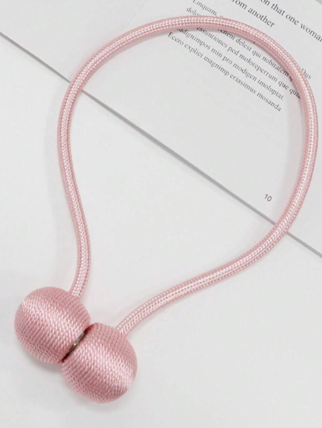 Magnetic Curtain Tie Backs – 2 Piece Curtain Holder Set