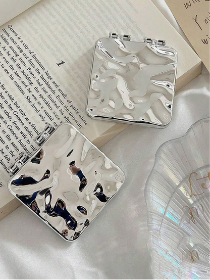 Compact Folding Makeup Mirror