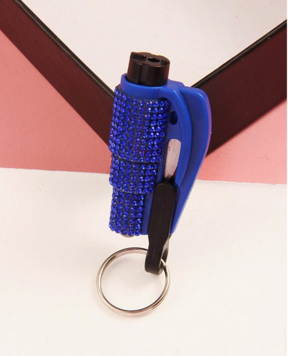 2-in-1 Emergency Car Escape Keychain – Seatbelt Cutter & Window Breaker Tool