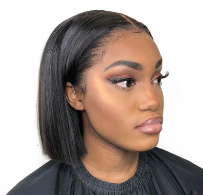 8-Inch Brazilian Human Hair Bob Wig